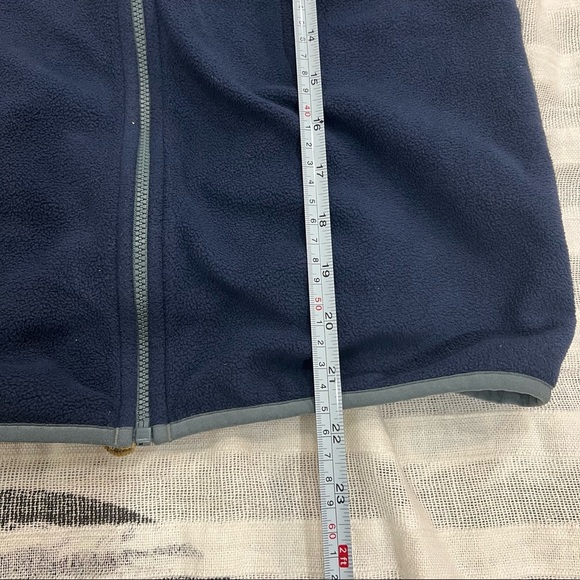 Patagonia Youth Micro D Snap-T 'New Navy Grayling Brown' Jacket SZ XL 14 - Picture 6 of 8